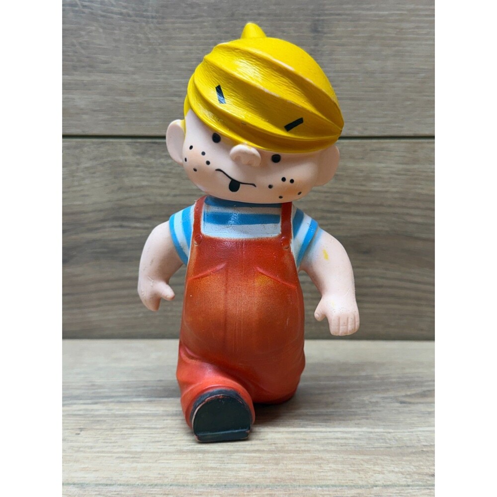Vintage 1959 Dennis the Menace Rubber Toy Doll 7.5 Inch by Hall Syndicate Comic
